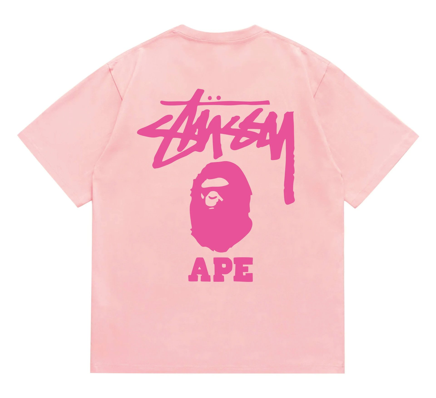 Polera Stussy Rosada/Piel