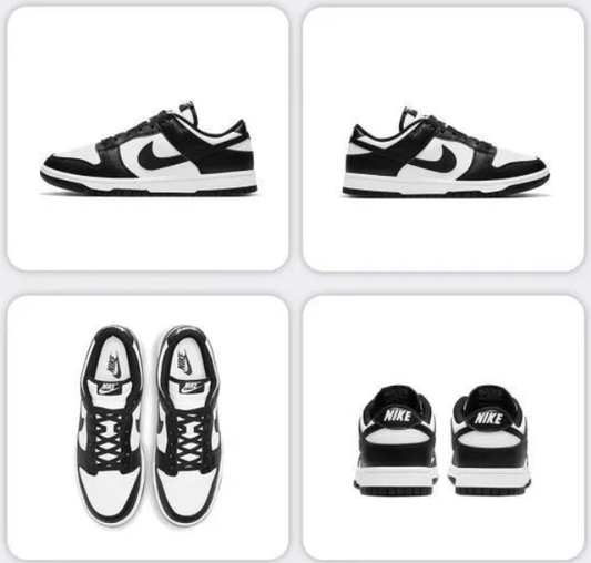 NIke Low Blanco y Negro