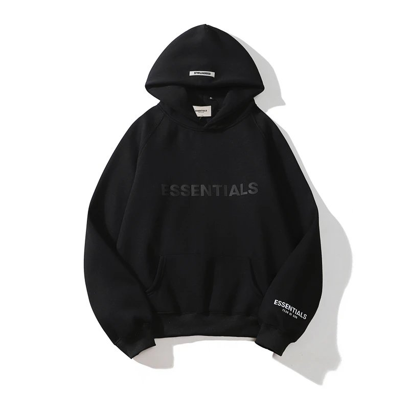 Poleron Essential "Fear of god" Negro